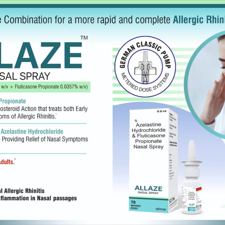 ALLAZE Azelastine HCL 0.10 + Fluticasone Propionate 0.035%