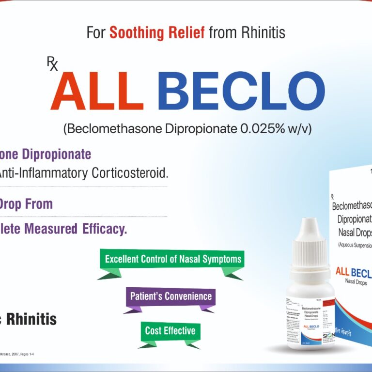 ALL BECLO Beclomethasone Dipropionate 0.025%