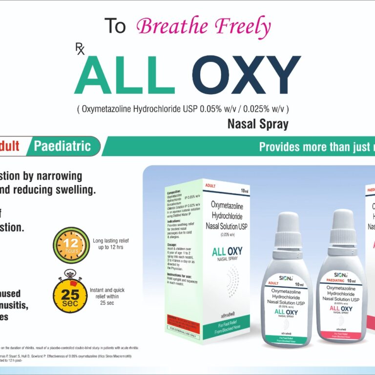 ALLOXY Oxymetazoline HCL 0.05% Nasal Solution
