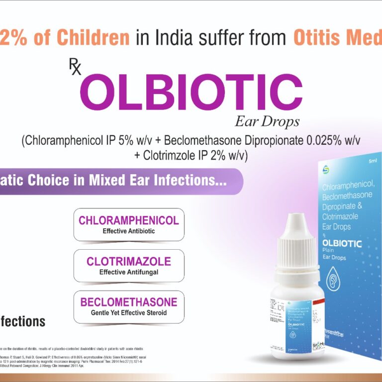 OLBIOTIC Chloramphenicol + Beclomethasone Dipropionate 0.025 % + Clotrimzole 2%