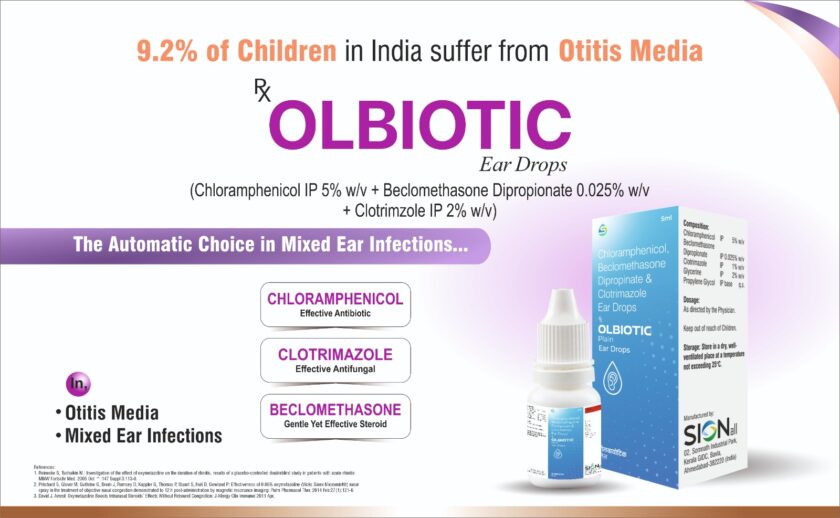 OLBIOTIC Chloramphenicol + Beclomethasone Dipropionate 0.025 % + Clotrimzole 2%