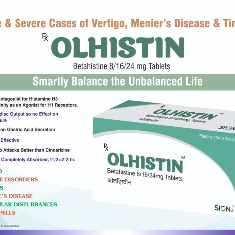 #OLHISTIN Betahistine 8/16/24 mg Tablets