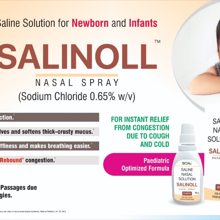#SALINOLL #NasalSolution Sodium chloride 0.64% for kids