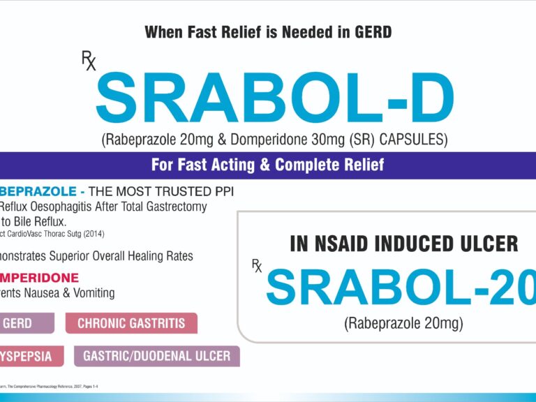 #SRABOL-D #SIONALL Rabeprazole 20mg & Domperidone 30mg